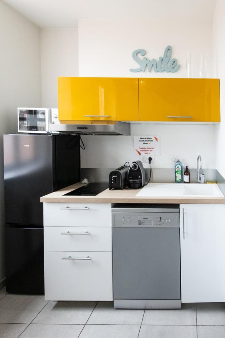 Duplex Scandinave A Cosy Et Calme - Lyon Part-Dieu Luaran gambar