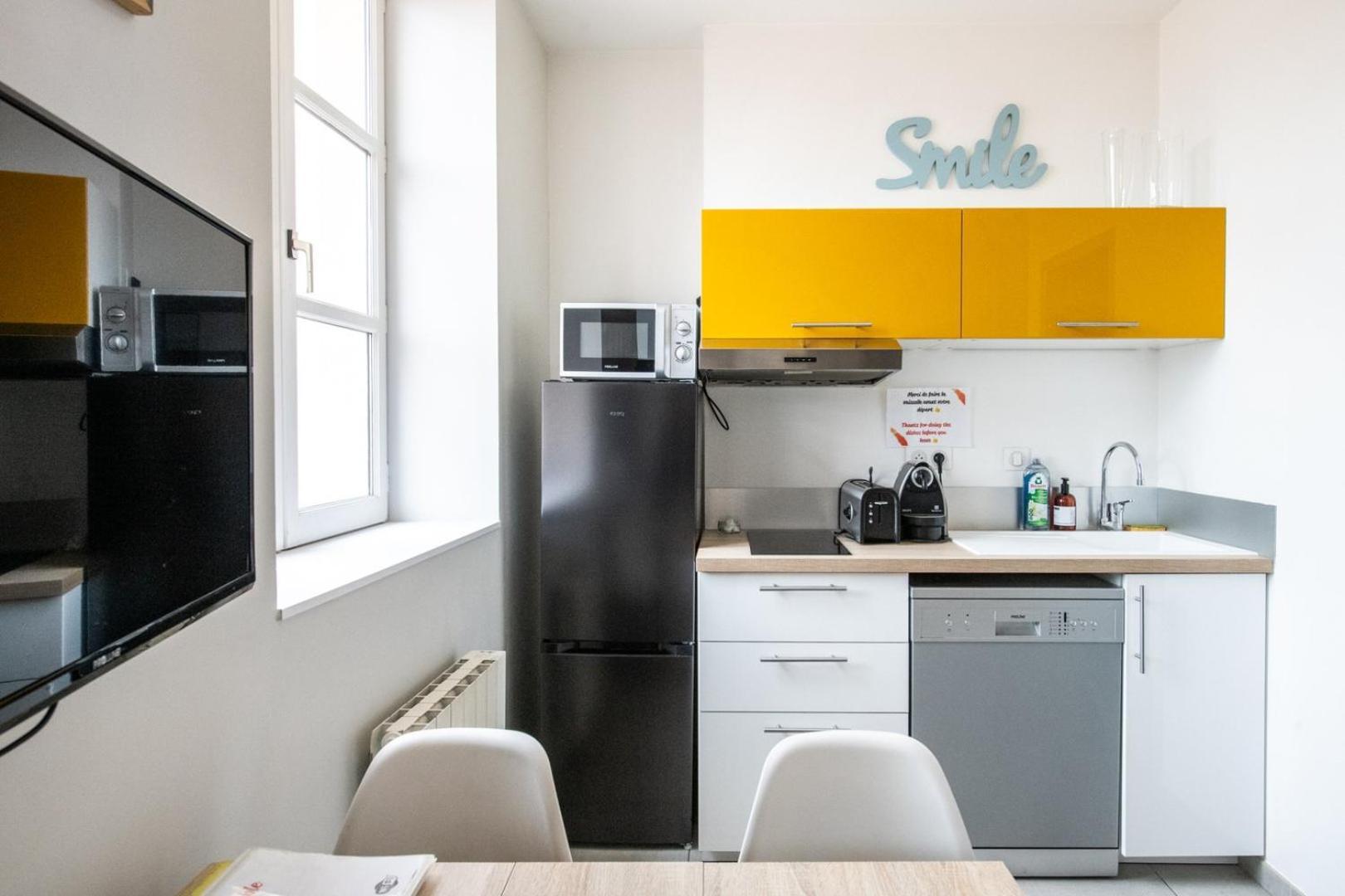 Duplex Scandinave A Cosy Et Calme - Lyon Part-Dieu Luaran gambar